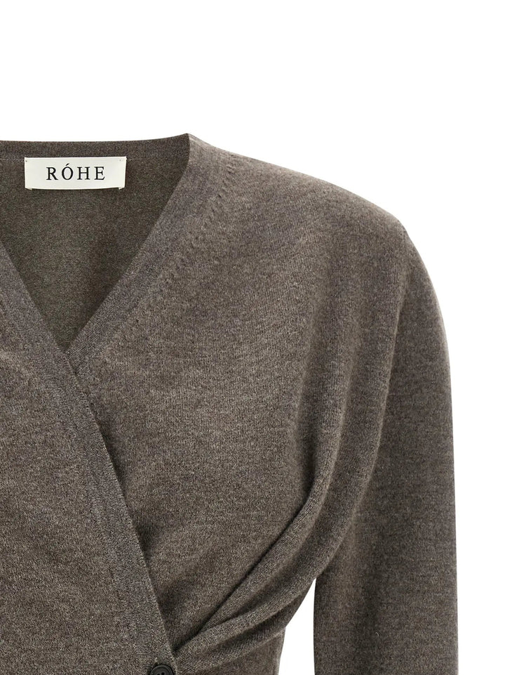 Rohe Sample Sale | Rohe Brown Wool Cardigan - | Designer outlet
