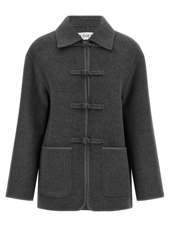 Rohe Sample Sale | Rohe Gray Wool Coat - | Designer outlet