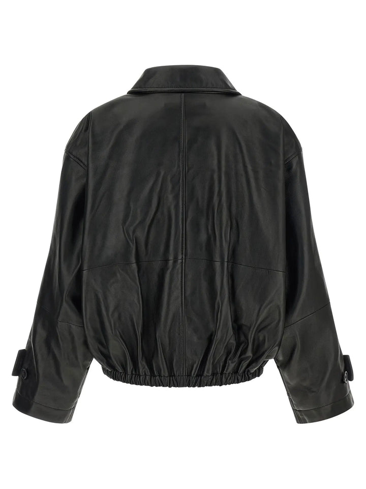 Rohe Sample Sale | Rohe Black Lamb Leather Leather Jacket - | Designer outlet