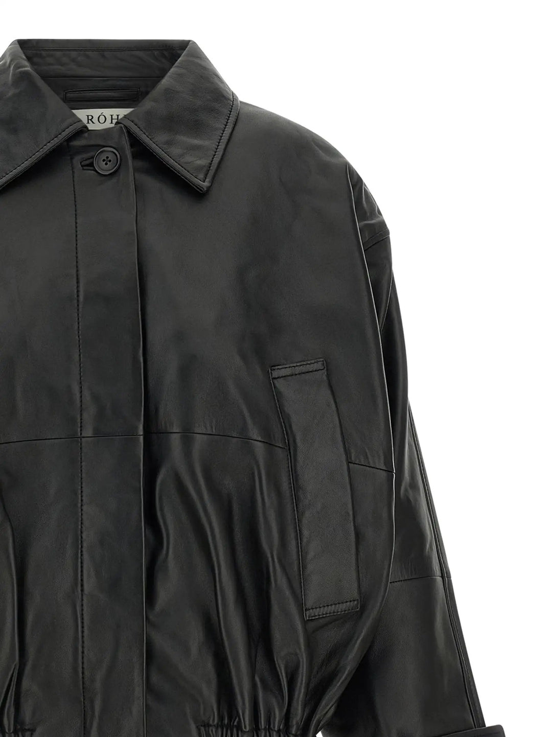 Rohe Sample Sale | Rohe Black Lamb Leather Leather Jacket - | Designer outlet