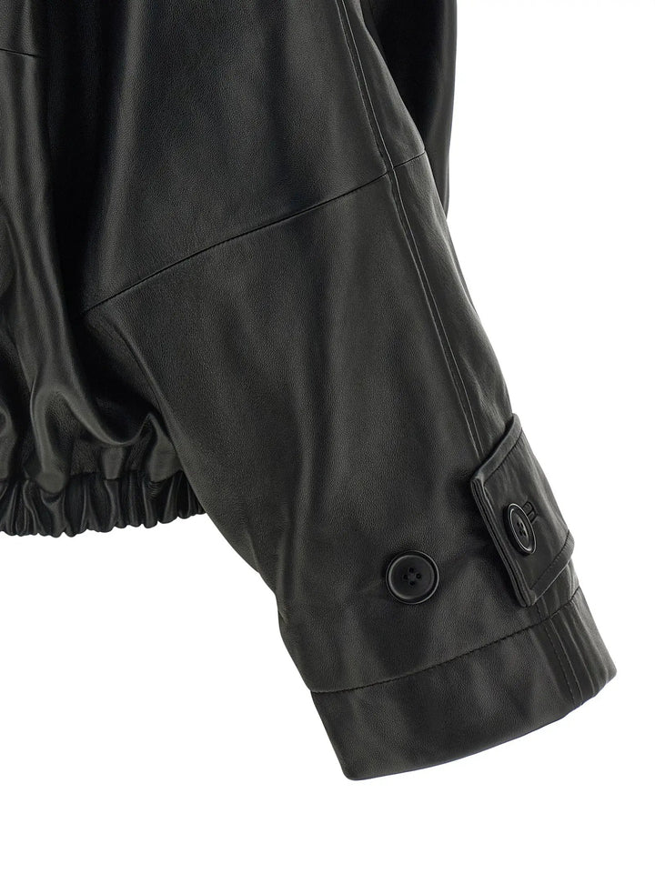 Rohe Sample Sale | Rohe Black Lamb Leather Leather Jacket - | Designer outlet