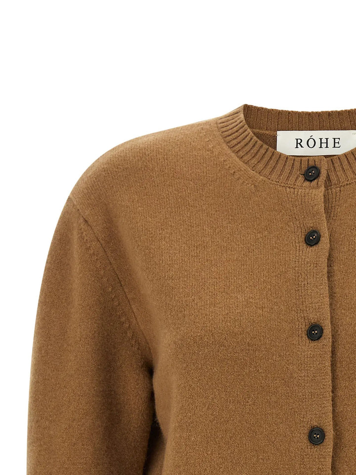 Rohe Sample Sale | Rohe Brown Wool Cardigan - | Designer outlet