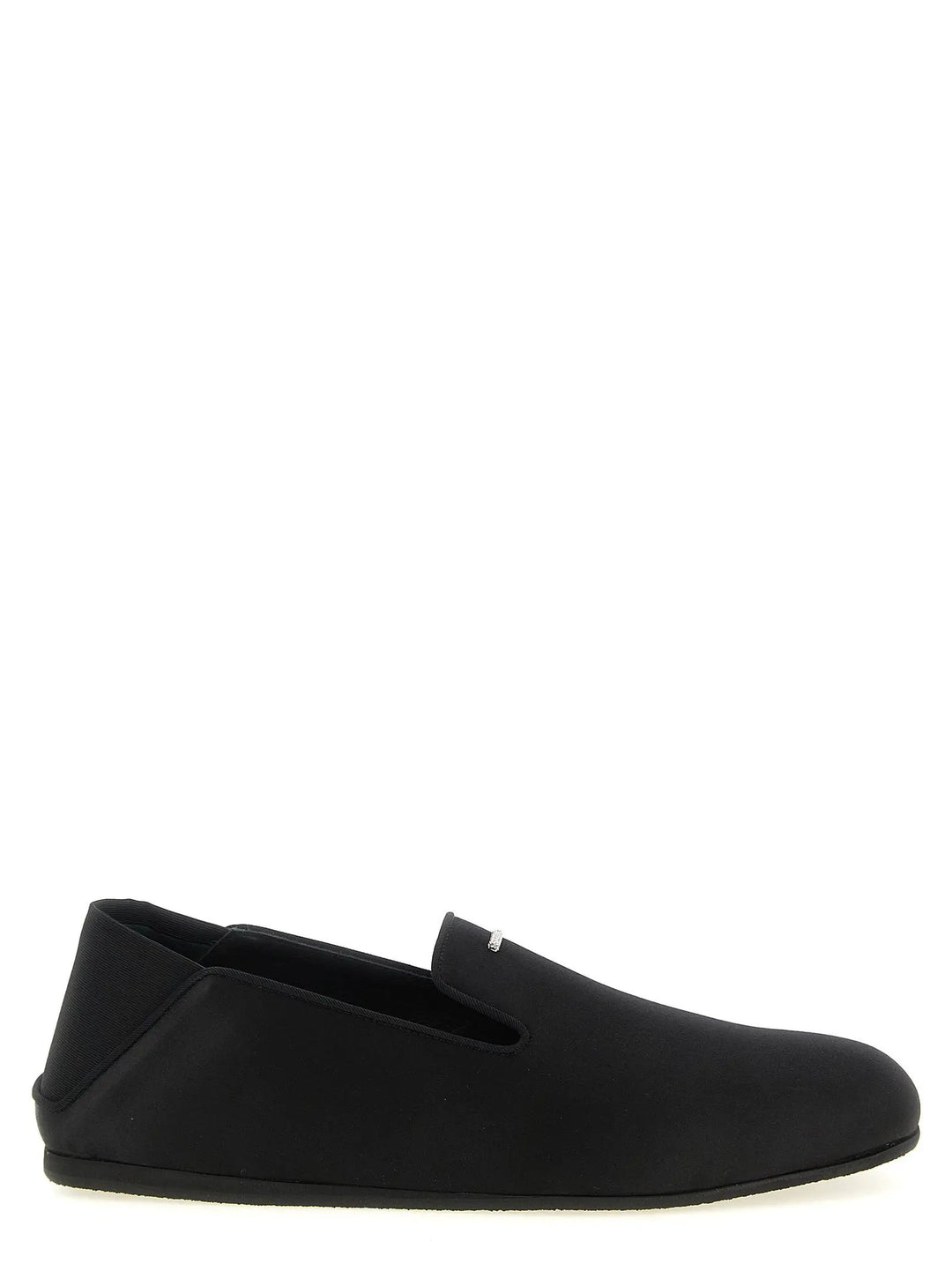 Giuseppe Zanotti Sample Sale | Giuseppe Zanotti Black Viscose Slip-On Loafers - | Designer outlet