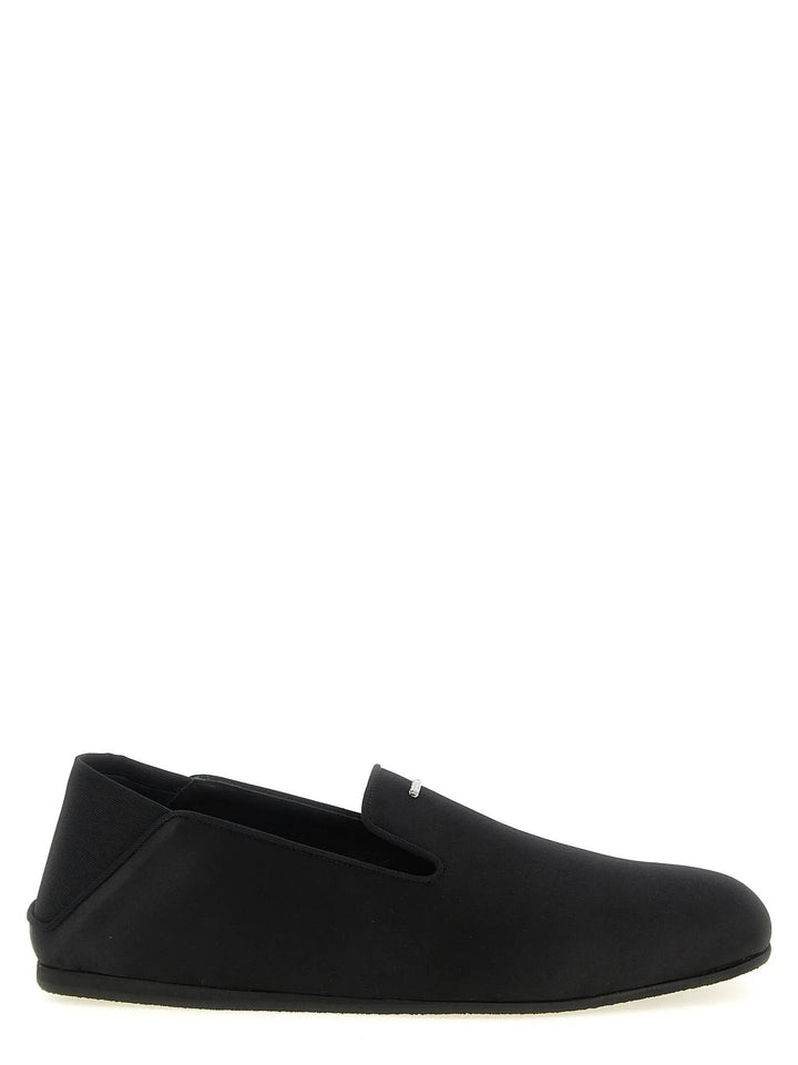 Giuseppe Zanotti Sample Sale | Giuseppe Zanotti Black Viscose Slip-On Loafers - | Designer outlet