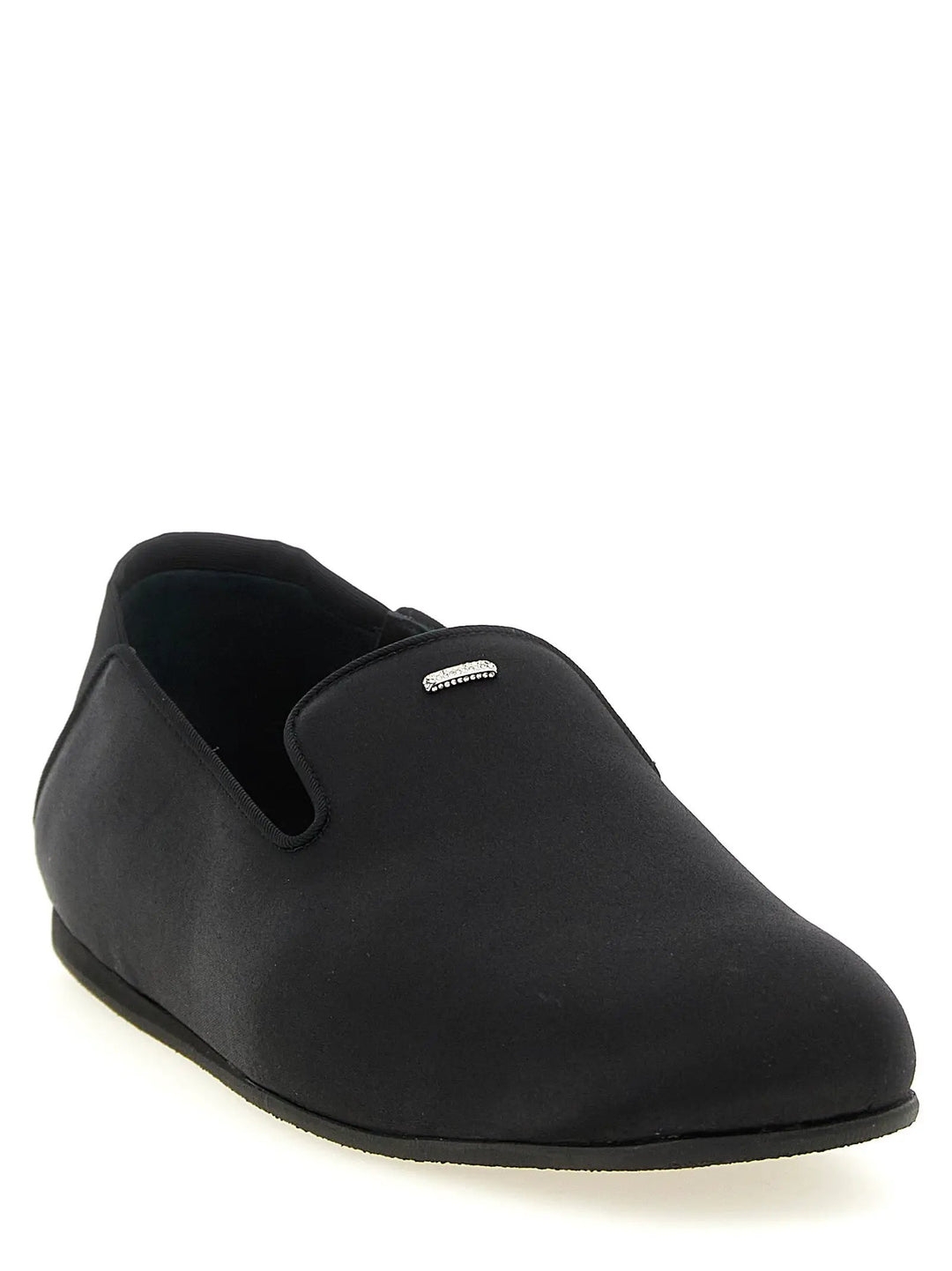 Giuseppe Zanotti Sample Sale | Giuseppe Zanotti Black Viscose Slip-On Loafers - | Designer outlet