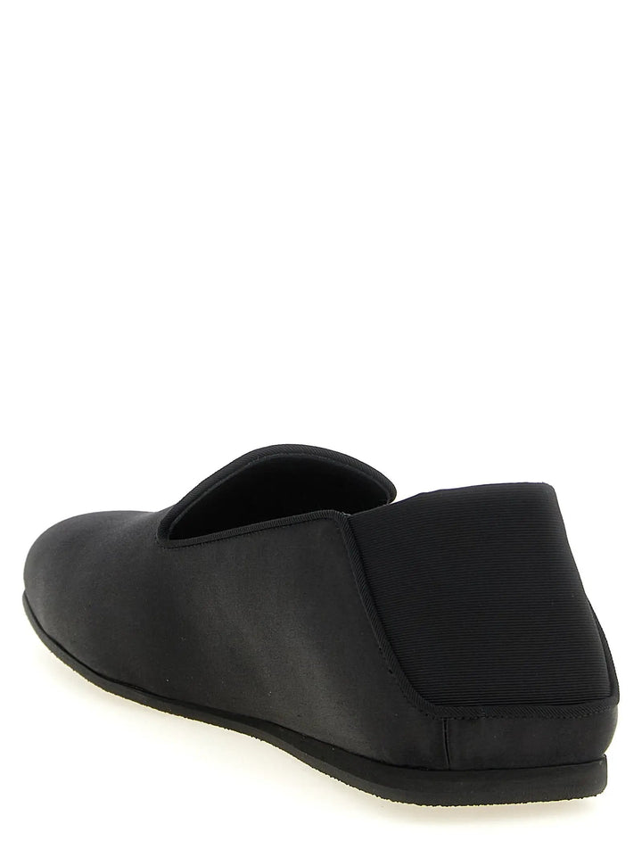 Giuseppe Zanotti Sample Sale | Giuseppe Zanotti Black Viscose Slip-On Loafers - | Designer outlet