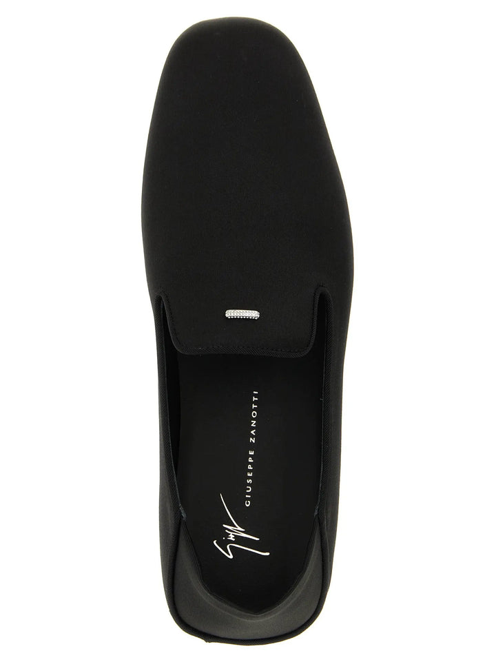 Giuseppe Zanotti Sample Sale | Giuseppe Zanotti Black Viscose Slip-On Loafers - | Designer outlet