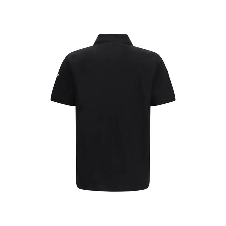 Moncler Sample Sale | Moncler Black Cotton Polo Shirt - | Designer outlet