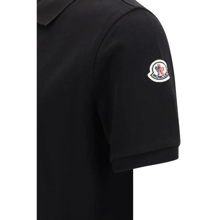 Moncler Sample Sale | Moncler Black Cotton Polo Shirt - | Designer outlet