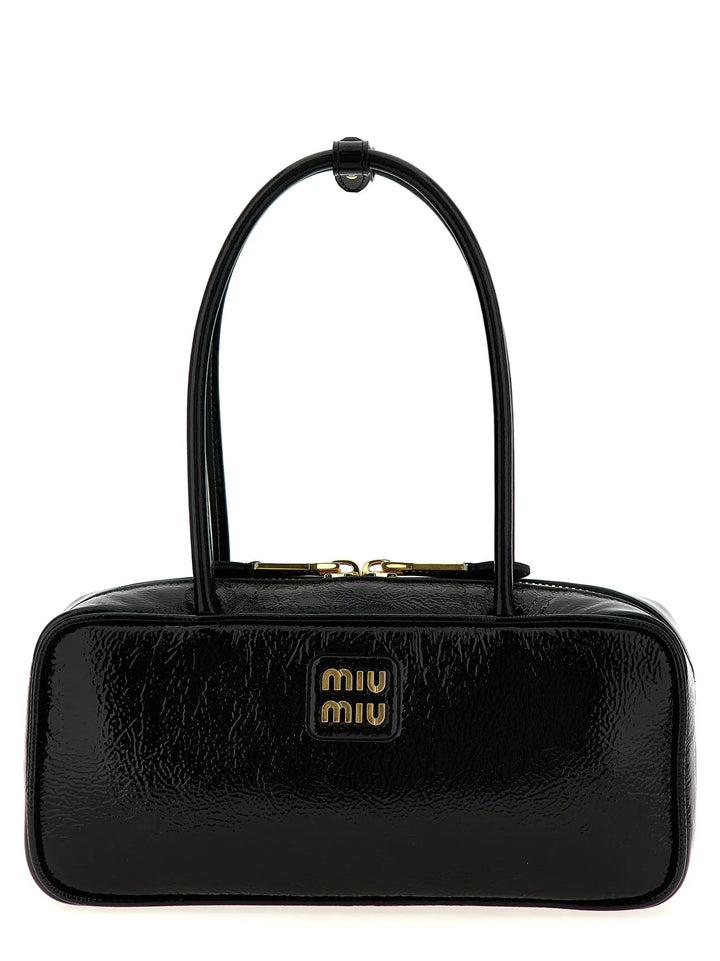 Miu Miu Sample Sale | Miu Miu Black Lamb Leather Handbag - | Designer outlet