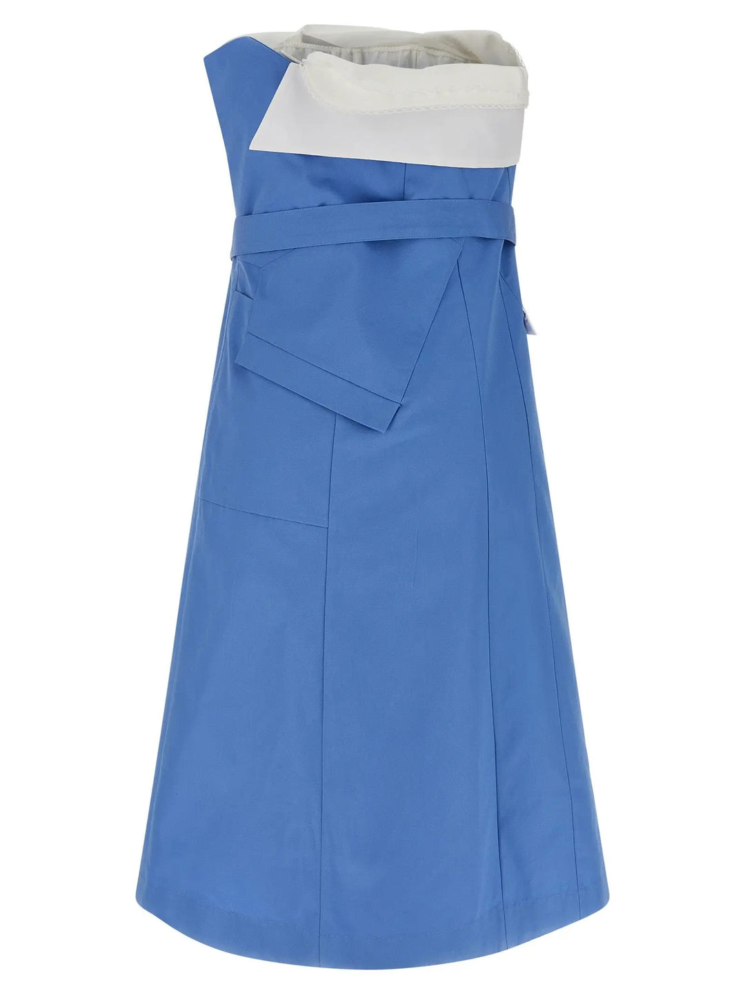 Miu Miu Sample Sale | Miu Miu Blue Cotton Short Dress - | Designer outlet