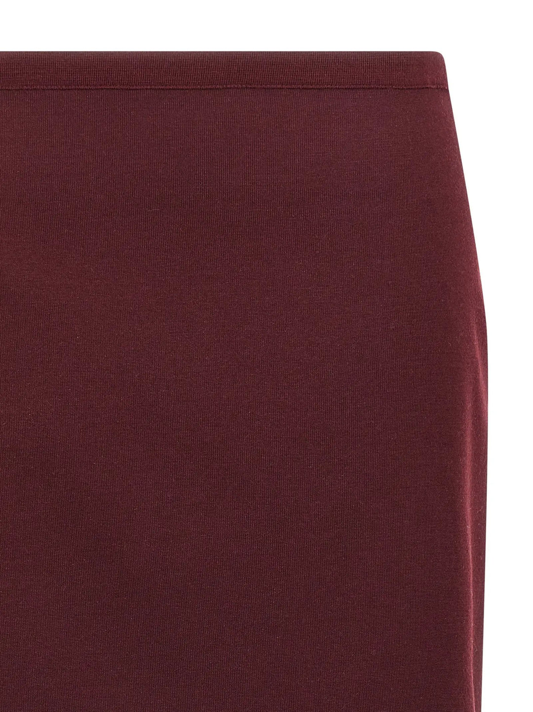 Miu Miu Sample Sale | Miu Miu Bordeaux Virgin Wool Midi Skirt - | Designer outlet
