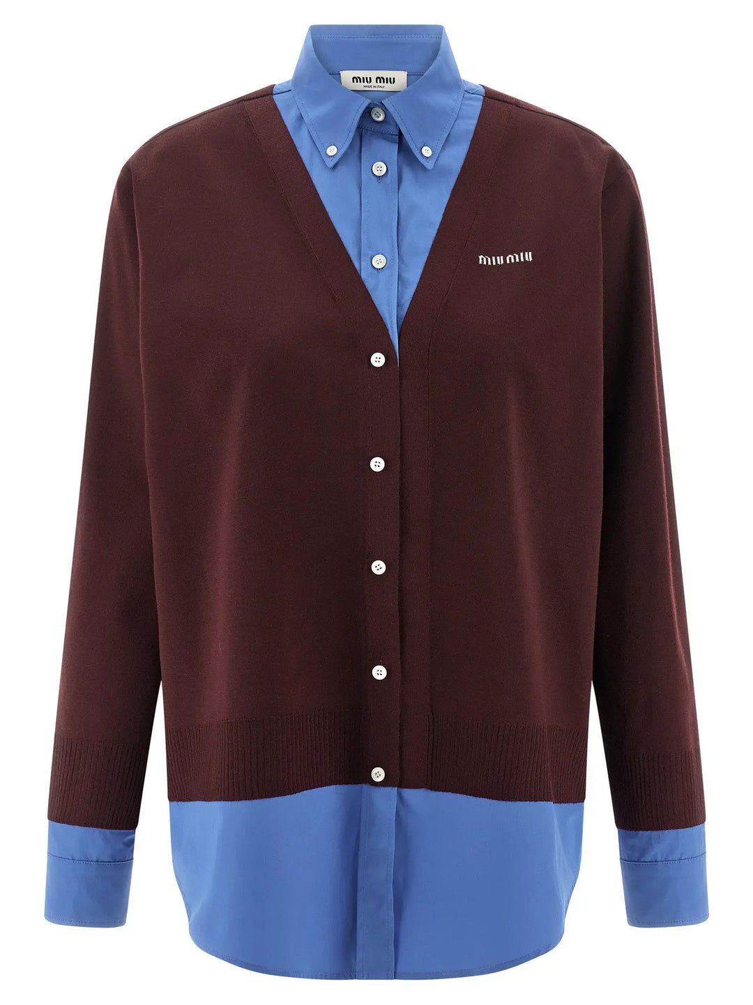 Miu Miu Sample Sale | Miu Miu Multicolor Virgin Wool Blouse - | Designer outlet