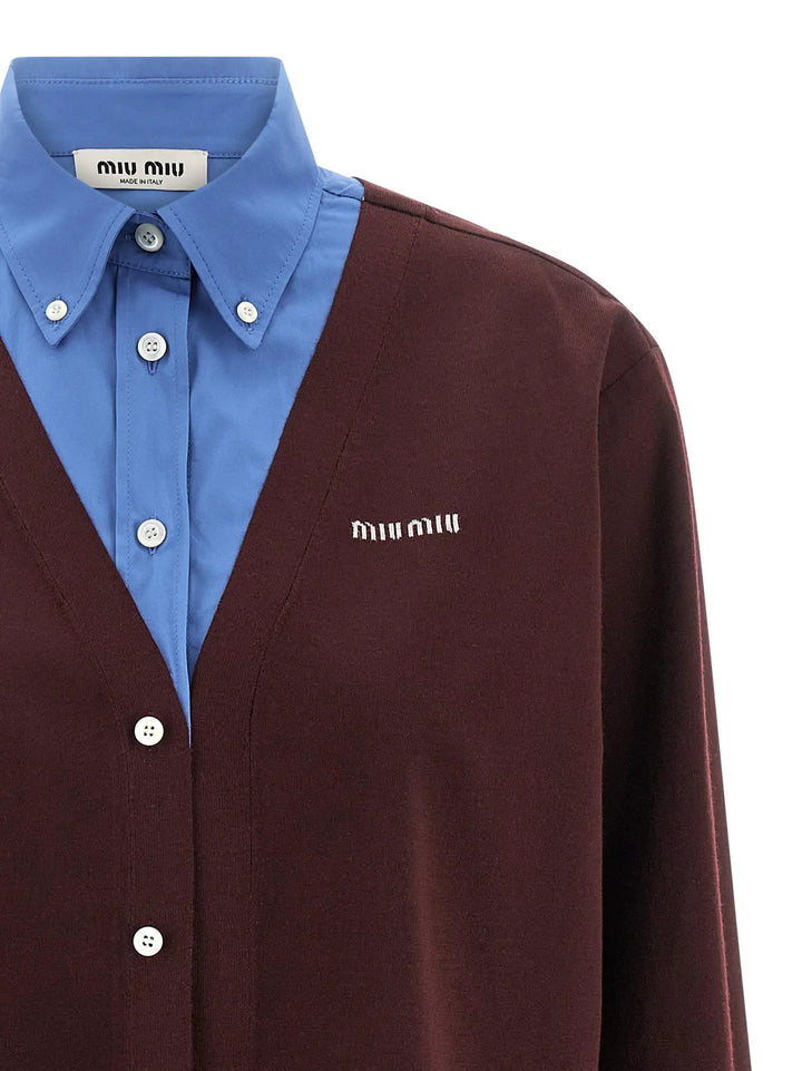 Miu Miu Sample Sale | Miu Miu Multicolor Virgin Wool Blouse - | Designer outlet