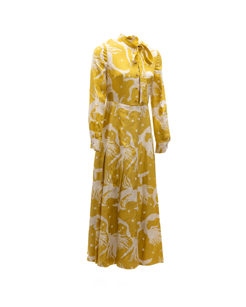 Valentino Garavani Sample Sale | Valentino Garavani Yellow Silk Dress - | Designer outlet