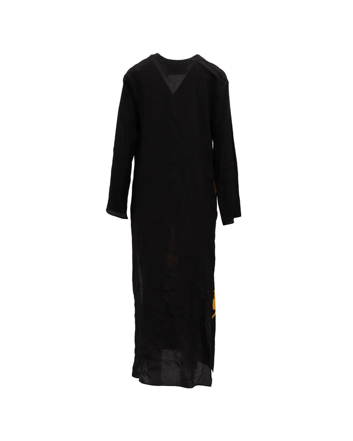 Valentino Garavani Sample Sale | Valentino Garavani Dragon Embroidery Gown Dress in Black and Yellow - | Designer outlet