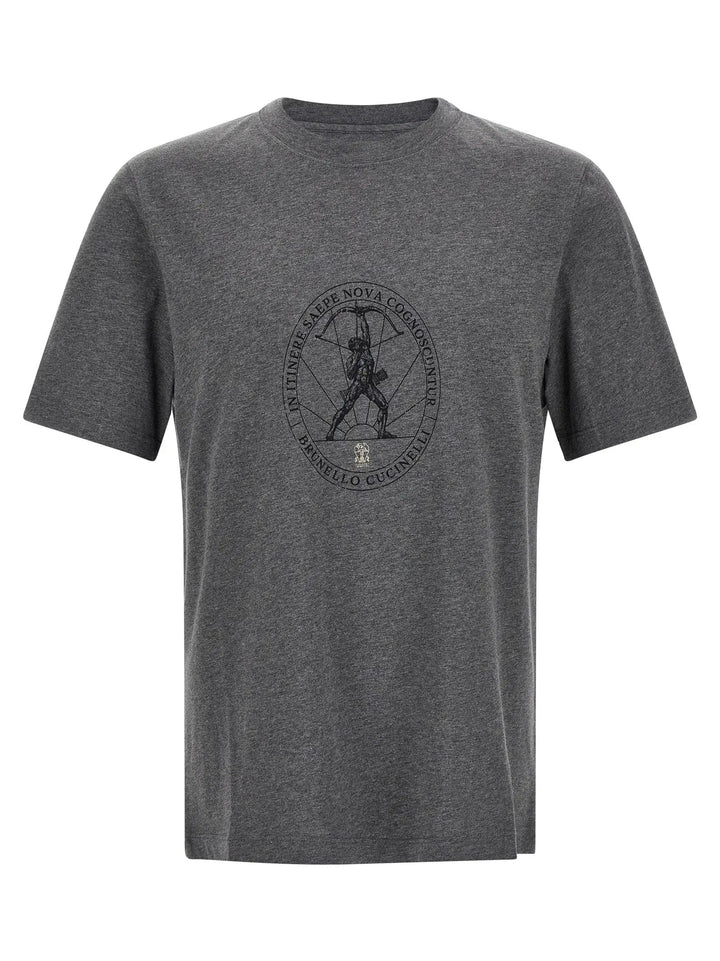 Brunello Cucinelli Sample Sale | Brunello Cucinelli Gray Cotton T-Shirt - | Designer outlet