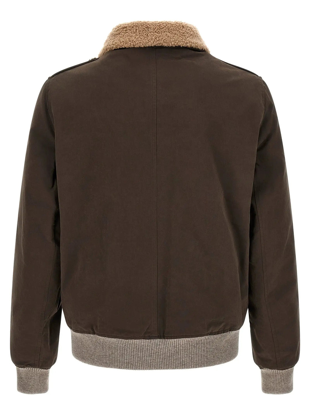 Brunello Cucinelli Sample Sale | Brunello Cucinelli Brown Cotton Bomber - | Designer outlet