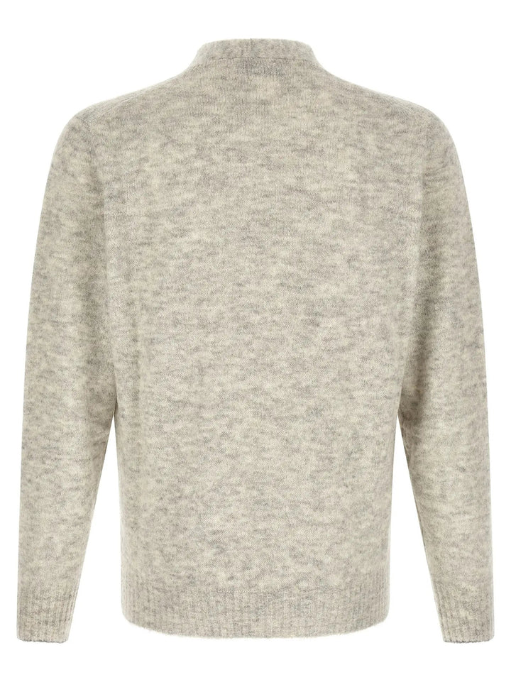 Brunello Cucinelli Sample Sale | Brunello Cucinelli Gray Alpaca Leather Cardigan - | Designer outlet