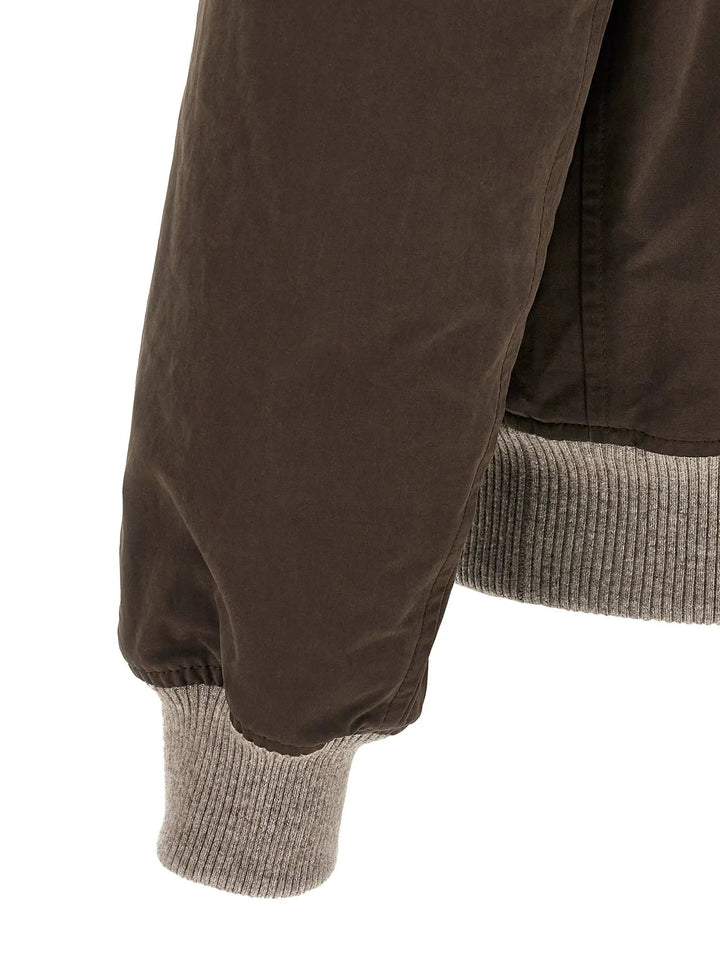 Brunello Cucinelli Sample Sale | Brunello Cucinelli Brown Cotton Bomber - | Designer outlet