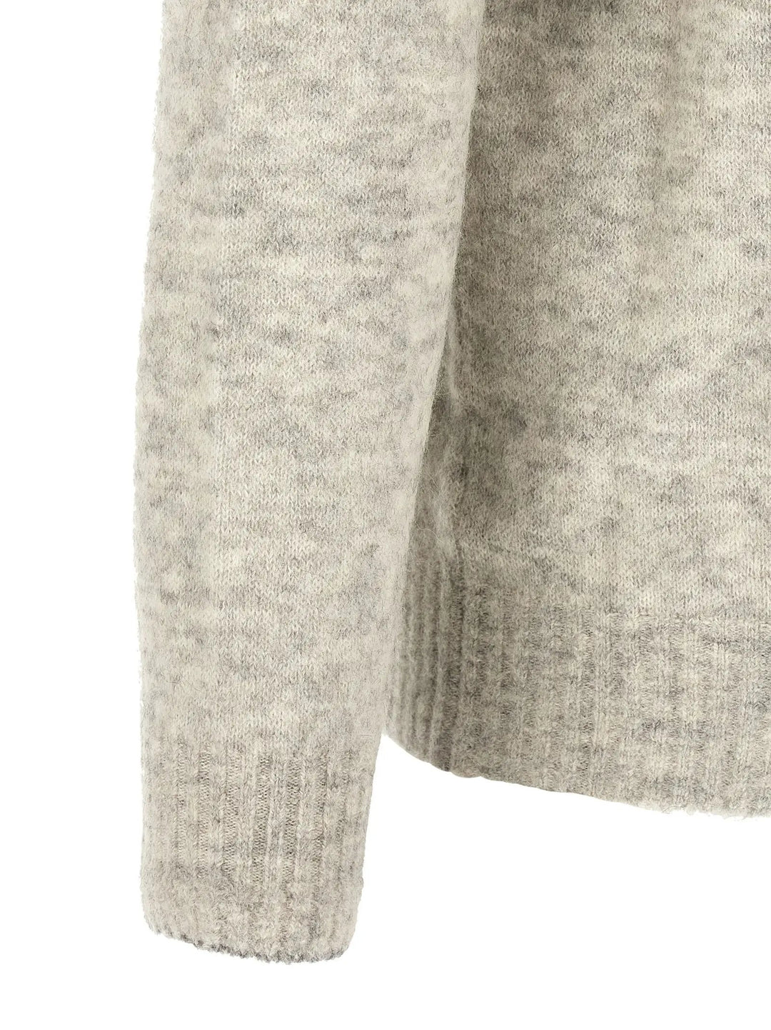 Brunello Cucinelli Sample Sale | Brunello Cucinelli Gray Alpaca Leather Cardigan - | Designer outlet