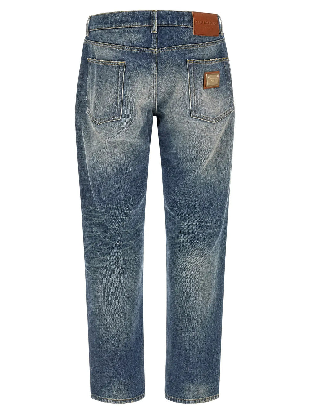 Dolce & Gabbana Sample Sale | Dolce & Gabbana Blue Cotton Relaxed Fit Jeans - | Designer outlet