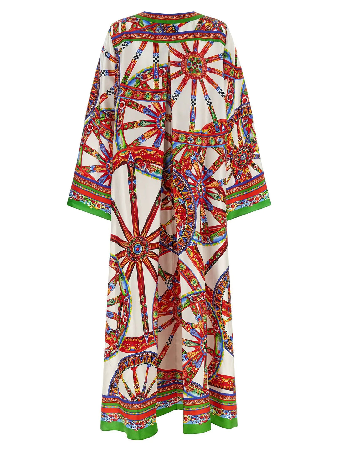 Dolce &amp; Gabbana Sample Sale | Dolce &amp; Gabbana Multicolor Silk Long Dress - | Designer outlet
