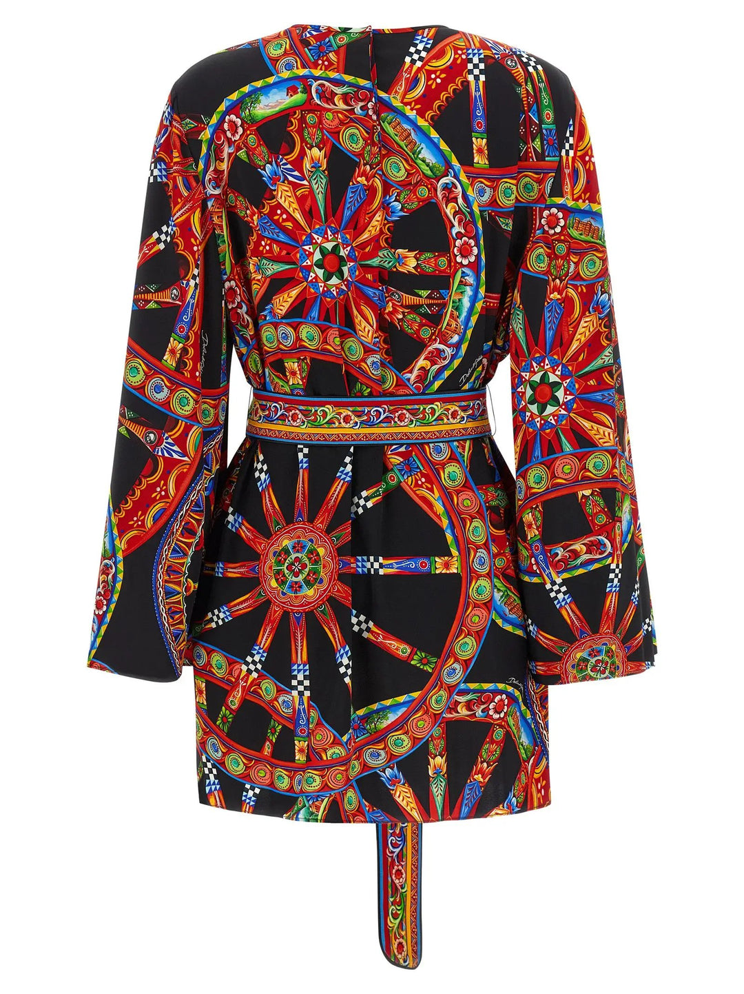 Dolce &amp; Gabbana Sample Sale | Dolce &amp; Gabbana Multicolor Silk Short Dress - | Designer outlet