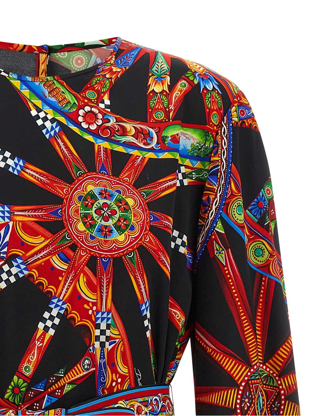 Dolce &amp; Gabbana Sample Sale | Dolce &amp; Gabbana Multicolor Silk Short Dress - | Designer outlet