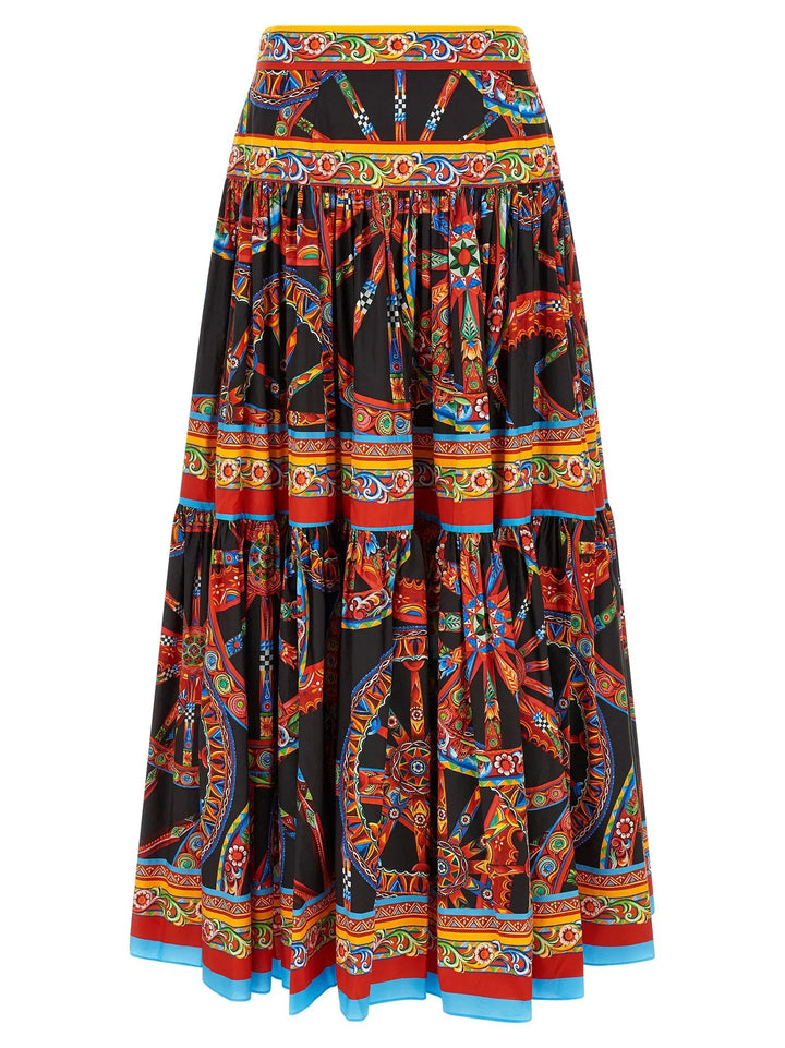 Dolce &amp; Gabbana Sample Sale | Dolce &amp; Gabbana Multicolor Cotton Mini Skirt - | Designer outlet