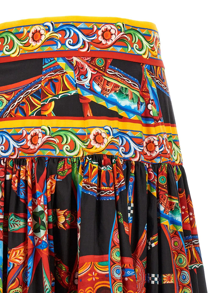 Dolce &amp; Gabbana Sample Sale | Dolce &amp; Gabbana Multicolor Cotton Mini Skirt - | Designer outlet