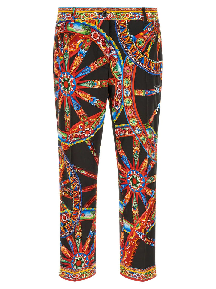 Dolce &amp; Gabbana Sample Sale | Dolce &amp; Gabbana Multicolor Cotton Casual Pants - | Designer outlet