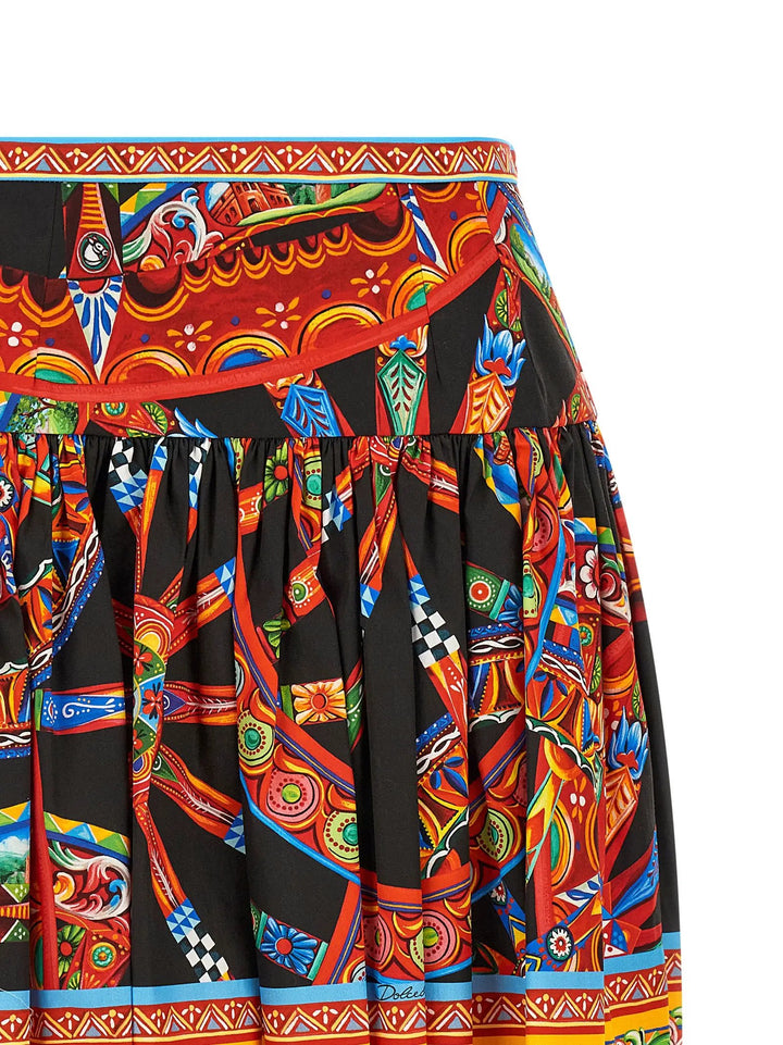 Dolce &amp; Gabbana Sample Sale | Dolce &amp; Gabbana Multicolor Cotton Long Skirt - | Designer outlet