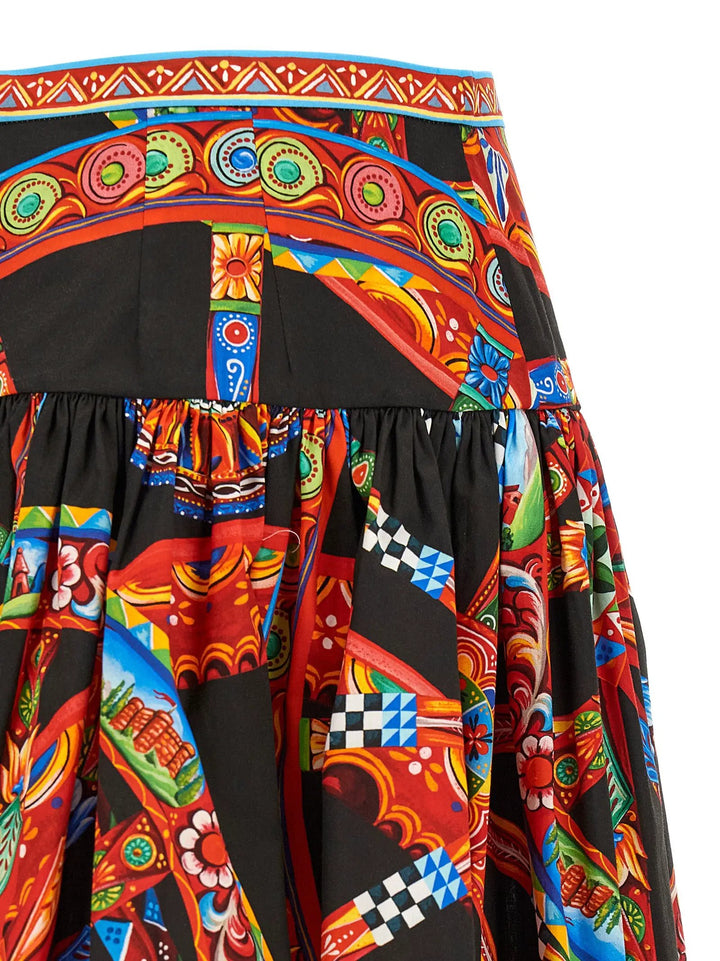 Dolce &amp; Gabbana Sample Sale | Dolce &amp; Gabbana Multicolor Cotton Long Skirt - | Designer outlet