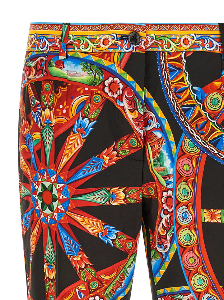 Dolce &amp; Gabbana Sample Sale | Dolce &amp; Gabbana Multicolor Cotton Casual Pants - | Designer outlet