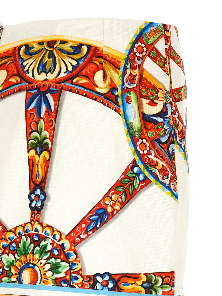 Dolce &amp; Gabbana Sample Sale | Dolce &amp; Gabbana Multicolor Cotton Long Skirt - | Designer outlet