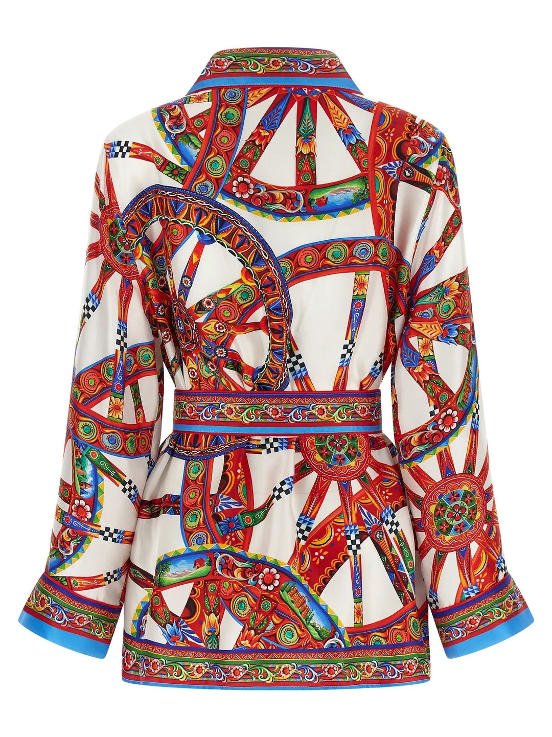 Dolce &amp; Gabbana Sample Sale | Dolce &amp; Gabbana Multicolor Silk Blouse - | Designer outlet