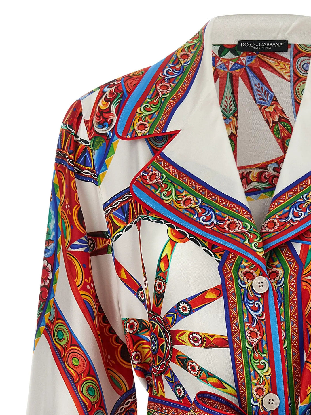 Dolce &amp; Gabbana Sample Sale | Dolce &amp; Gabbana Multicolor Silk Blouse - | Designer outlet