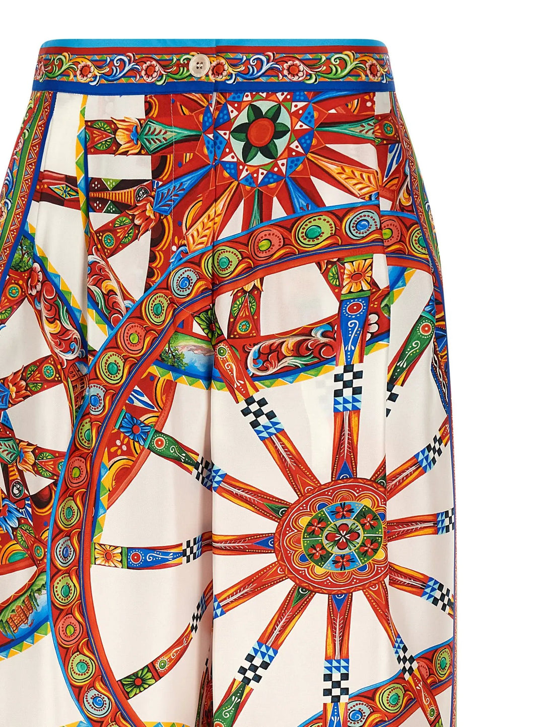 Dolce &amp; Gabbana Sample Sale | Dolce &amp; Gabbana Multicolor Silk Casual Pants - | Designer outlet