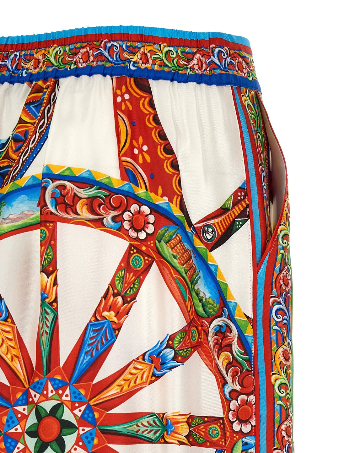Dolce &amp; Gabbana Sample Sale | Dolce &amp; Gabbana Multicolor Silk Casual Pants - | Designer outlet