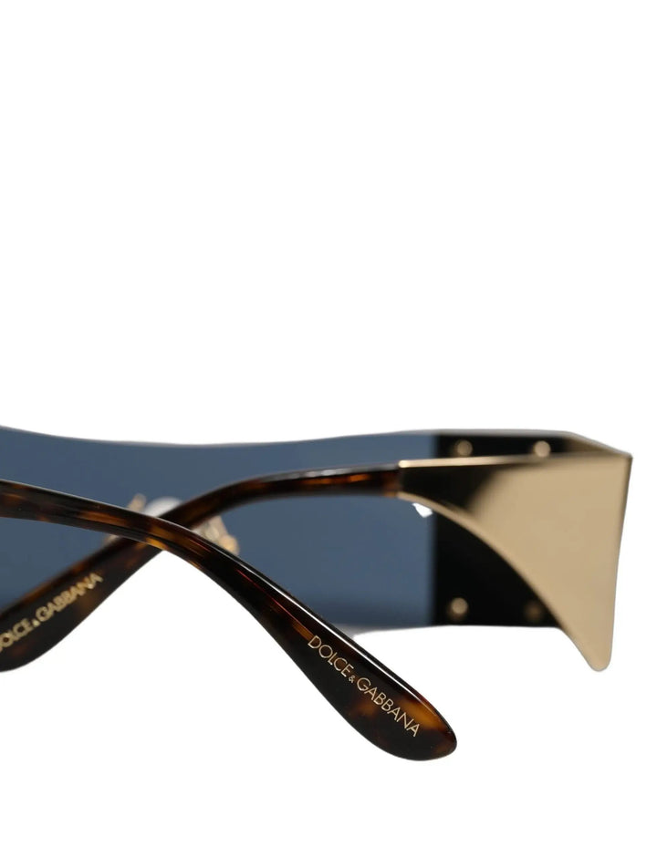 Dolce &amp; Gabbana Sample Sale | Dolce &amp; Gabbana Gold Metal DG2263 Rectangle Snakeskin Frame Sunglasses - | Designer outlet
