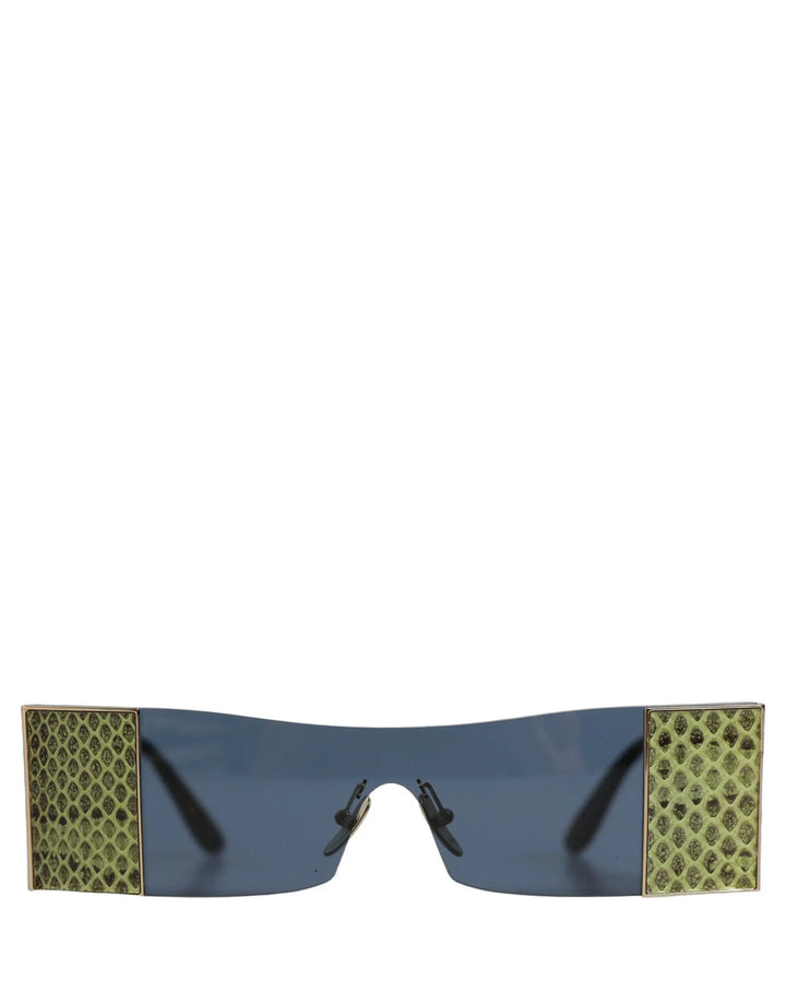Dolce &amp; Gabbana Sample Sale | Dolce &amp; Gabbana Gold Metal DG2263 Rectangle Snakeskin Frame Sunglasses - | Designer outlet
