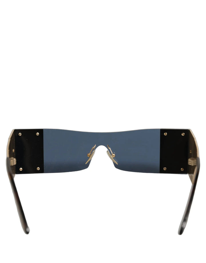 Dolce &amp; Gabbana Sample Sale | Dolce &amp; Gabbana Gold Metal DG2263 Rectangle Snakeskin Frame Sunglasses - | Designer outlet