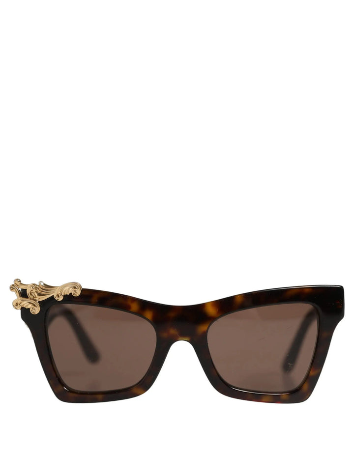 Dolce &amp; Gabbana Sample Sale | Dolce &amp; Gabbana Brown DG4434 Accent Havana Acetate Frame Sunglasses - | Designer outlet