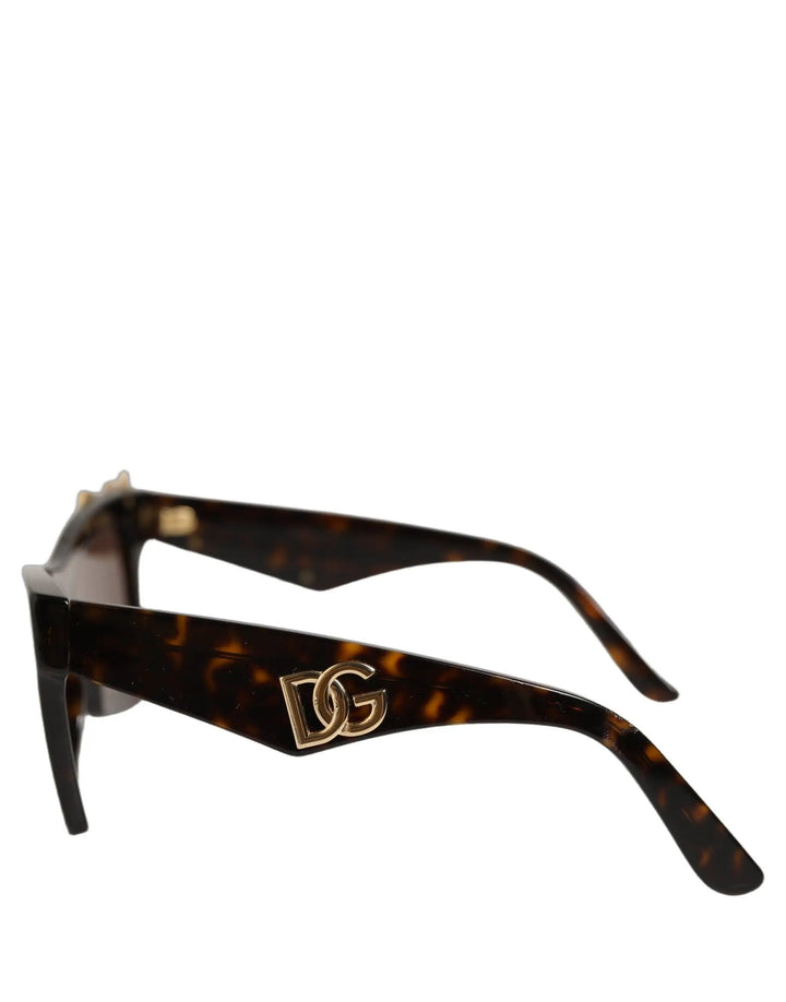 Dolce &amp; Gabbana Sample Sale | Dolce &amp; Gabbana Brown DG4434 Accent Havana Acetate Frame Sunglasses - | Designer outlet
