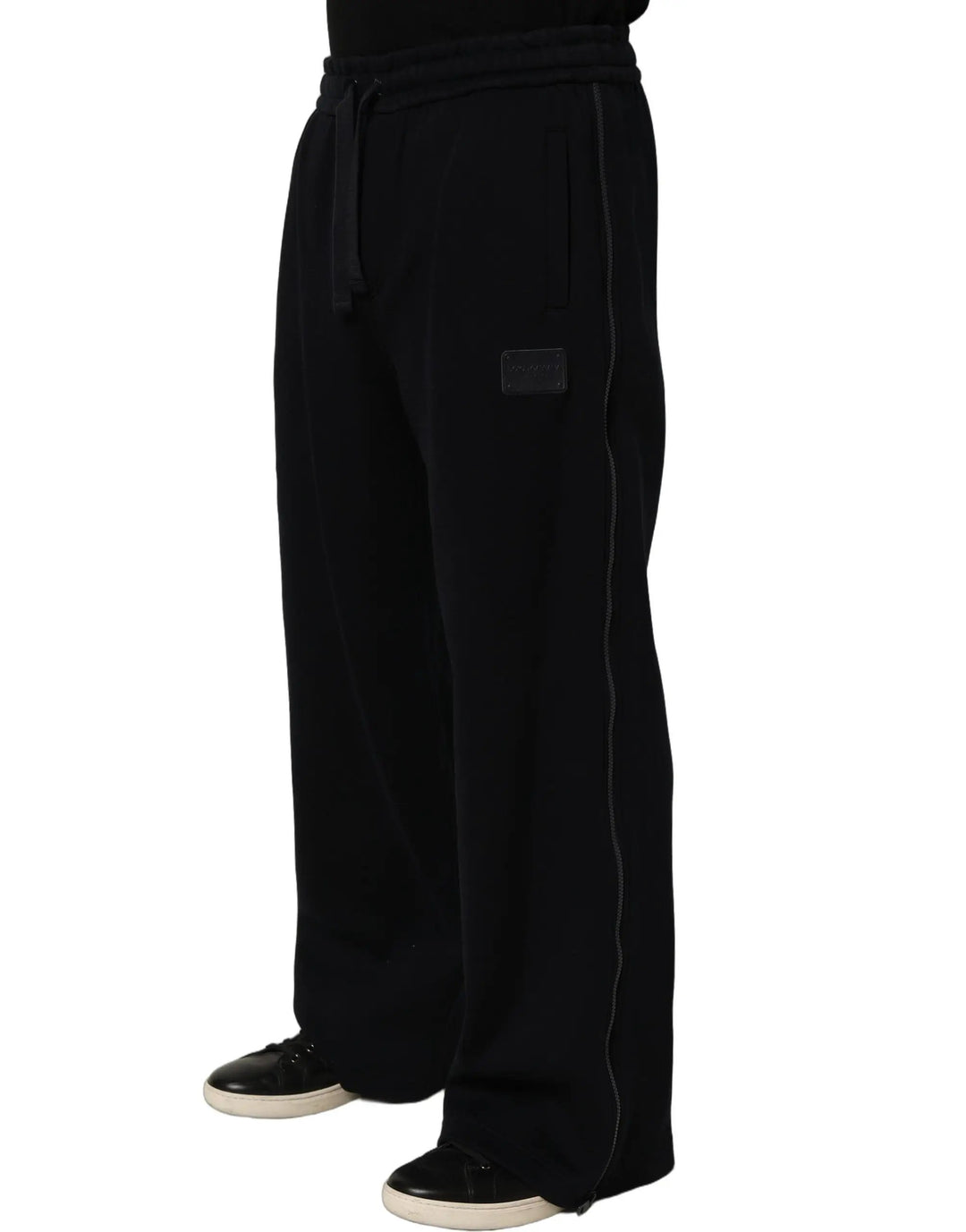 Dolce &amp; Gabbana Sample Sale | Dolce &amp; Gabbana Dark Blue Relaxed Wide Leg Men Jogger Pants - | Designer outlet