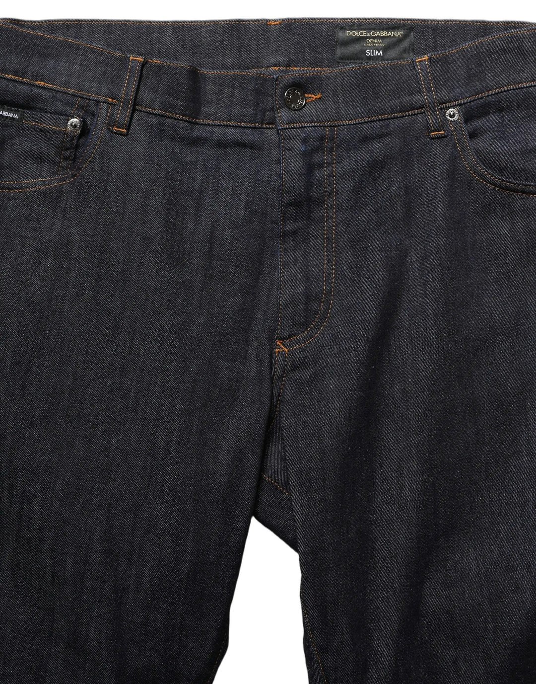 Dolce &amp; Gabbana Sample Sale | Dolce &amp; Gabbana Dark Gray Cotton Slim Fit Men Denim Jeans - | Designer outlet