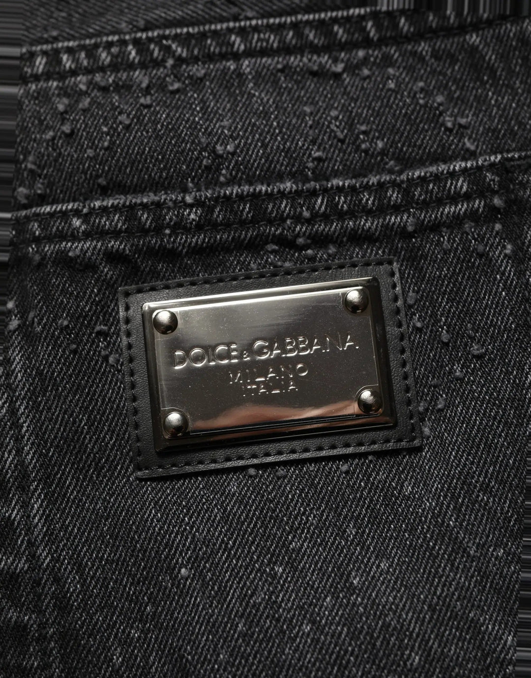 Dolce &amp; Gabbana Sample Sale | Dolce &amp; Gabbana Dark Gray Cotton WideLeg Oversize Denim Jeans - | Designer outlet