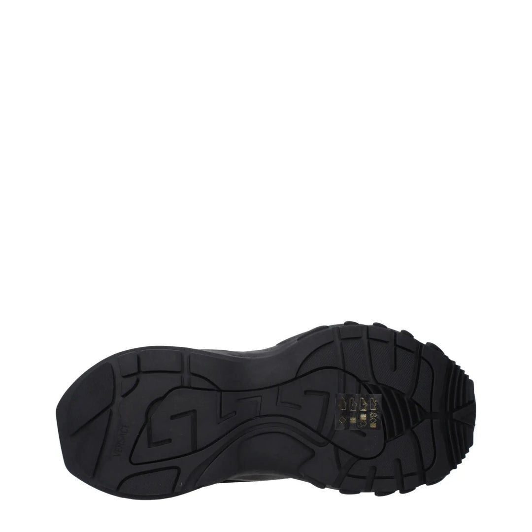 Versace Sample Sale | Versace Black Fabric Chunky Sneakers - | Designer outlet