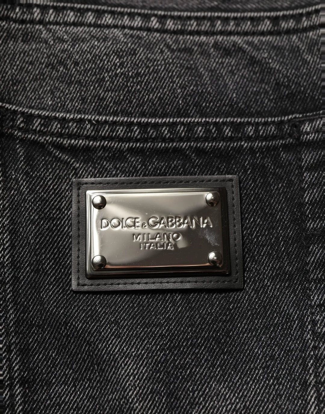 Dolce &amp; Gabbana Sample Sale | Dolce &amp; Gabbana Dark Gray Cotton Baggy Cargo Men Denim Jeans - | Designer outlet